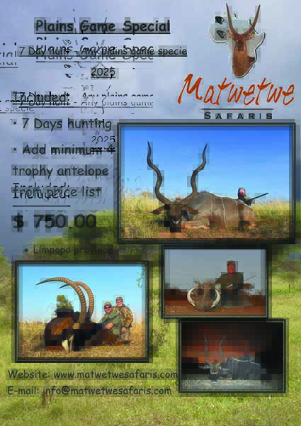 Plains Game special 2025